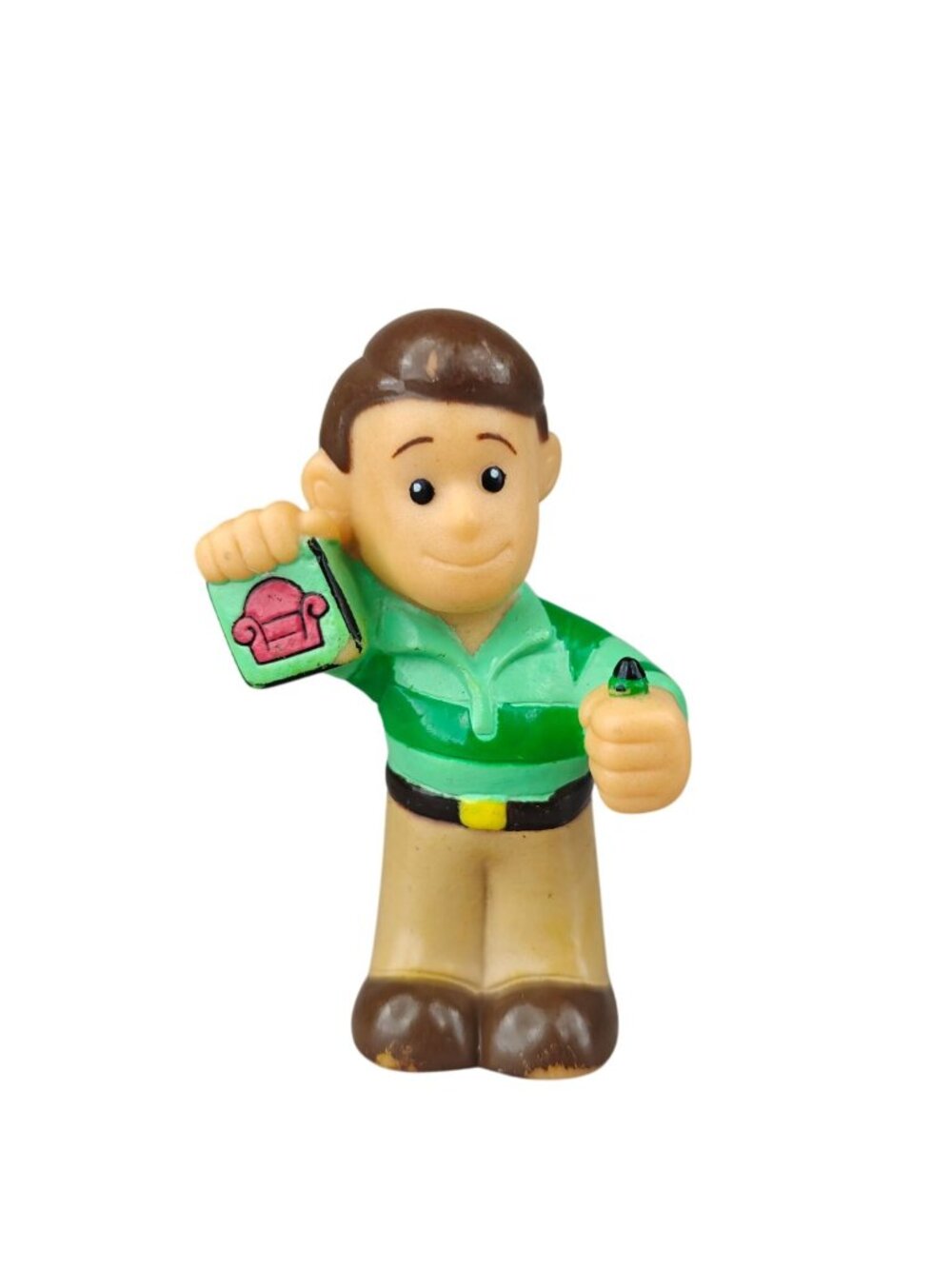 Vintage Nick Jr Blue's Clues Steve W/ Handy Dandy Notebook Viacom Figure 1998